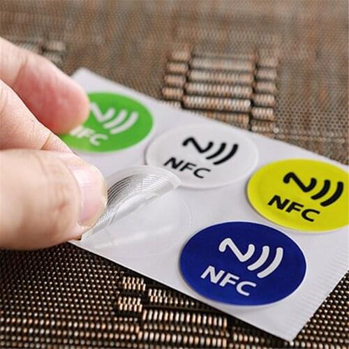 Stickers RFID Tag Label for NFC electronic tag 13.56mhz NTAG213 NFC for Universal Phones Adhesive NTAG 213