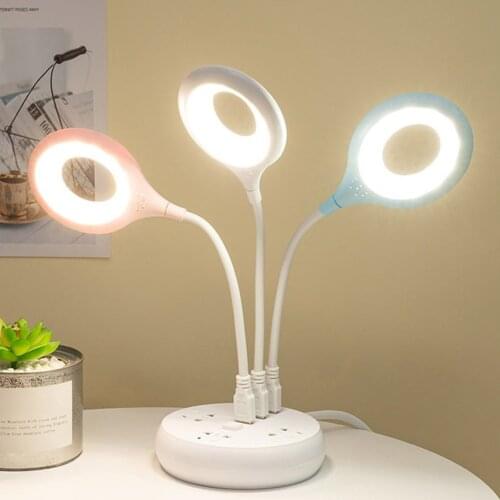 New Table Lamp USB Socket Freely Foldable Portable LED Light No Flicker Soft Light Saving Energy Eye Protection Away