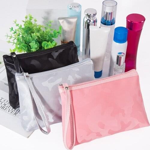 New Camouflage Cosmetic Bag Travel Portable Waterproof PU Toiletry Storage Box Casual Shopping Fashion Zipper Clutch Pouch
