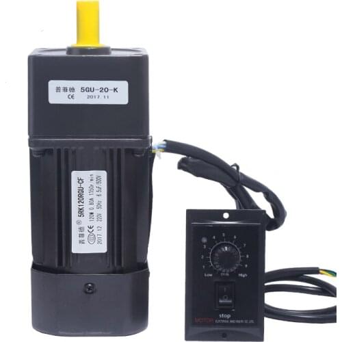5RK120RGU-CF single-phase 220V, 120W speed-regulating motor, can be forward and reverse + speed controller