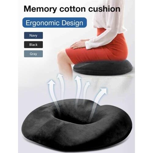 Premium Memory Foam Seat Cushion Orthopedic Car Office Chair Cushion Pad Dual Comfort Lift Hips Up Car Seat Cushions