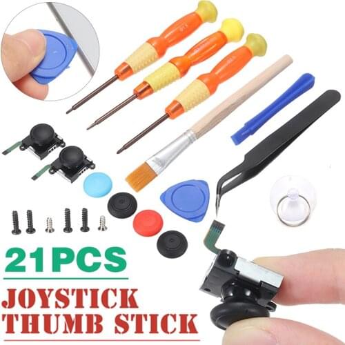 POHIKS 21pcs High Quality 3D Analog Repair Tool Replacement Joystick Thumbstick Set For Nintend Switch Joy-Con