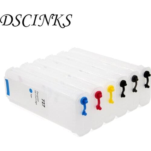 Empty Refillable cartridge Without chip For hp 727 C1Q12A B3P23A B3P19A B3P20A B3P21A B3P24A T920 T1500 T2500 T930 T1530 T2530