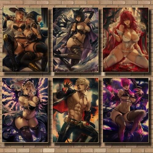 Sakimichan Various Game sexy posters / beauty posters / kraft paper posters / Kraft posters / retro posters NO.4