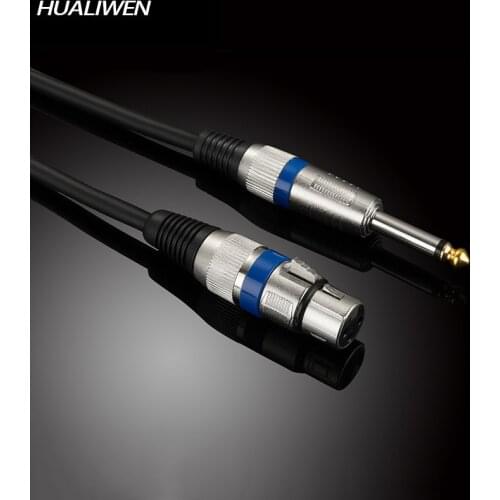 Mic Cord Jack 6.35 Male to XLR Female Microphone Cable Audio Cable for Speaker Guitar Amplifier AMP