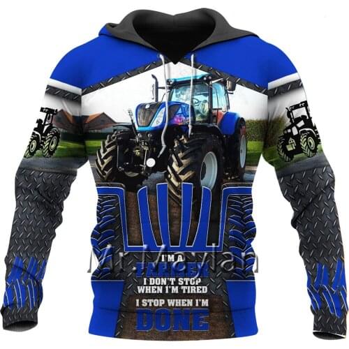 Beautiful Tractor Printed Full 3D Jacket Mens Anime Hoodies Men/Women Harajuku Unisex Sweatshirt Boys Streetwear Outfits T0435