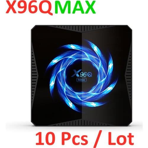10 Pcs Lot X96Q Max Android 10 Tv Box X96QMax Set Top Box Smart Media Player