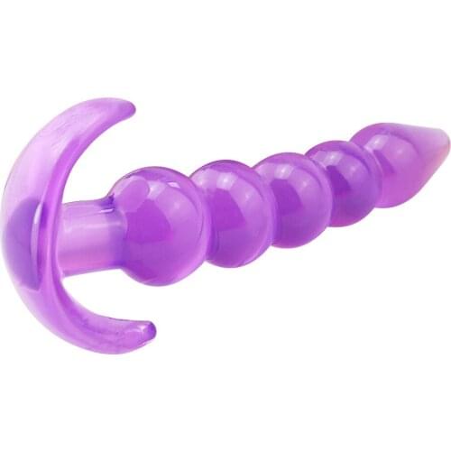 Women Butt Plug G-Spot Orgasm Anal Anal Silicone Five Beads Masturbation Sex Products Sex Toys for Women Stimulation Anal Sex