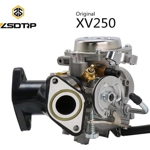 ZSDTRP XV250 Carburetor Assy For Yamaha Virago 250 1995-2004 Route 66 1988-1990 Carburetor interface for XV250