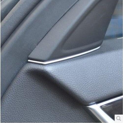 1 Pair Silver Luxury Car 5 Series Speakers Decorative Slit Strip For 520/523 / 525Li / 530 Interior Modification