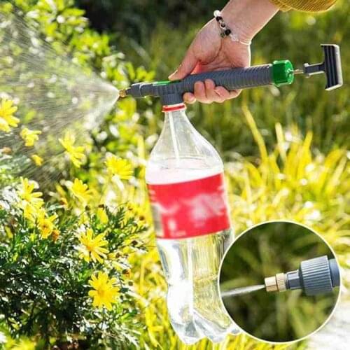 1pc Household High Pressure Air Pump Manual Sprayer Garden Adjustable Trolley Gun Nozzle Watering Spray Sprayer Garden Tool