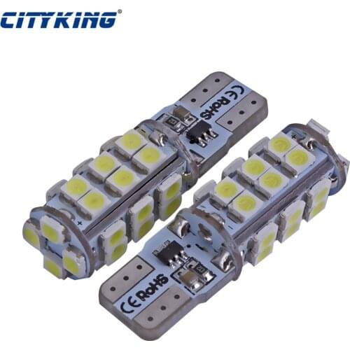 100 x T10 led strobe Flash W5W 194 30SMD 1206 LED t10 30led Car light with Two modes of Operation 3020 smd car strobe light whit