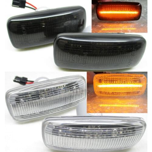 2PCS Dynamic Side Marker Turn Signal Indicator Repeater Light DRL Light lamp For Jeep Commander Patriot Compass Grand Cherokee