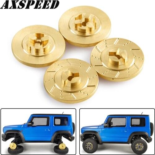 AXSPEED 4PCS Kyosho Hex Hub Adapters Widened Counterweight Adapter for 1/18 Kyosho Jimny Upgrade Accessories