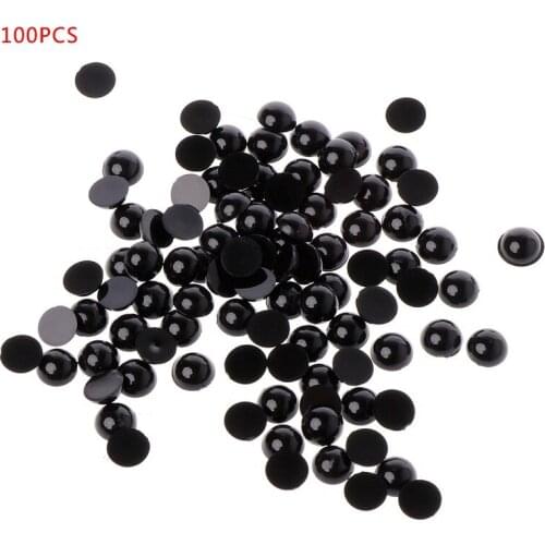 100pcs 6-18mm Black Plastic Safety Eyes For Bear Doll Animal Puppet Crafts Children Kids DIY Toys