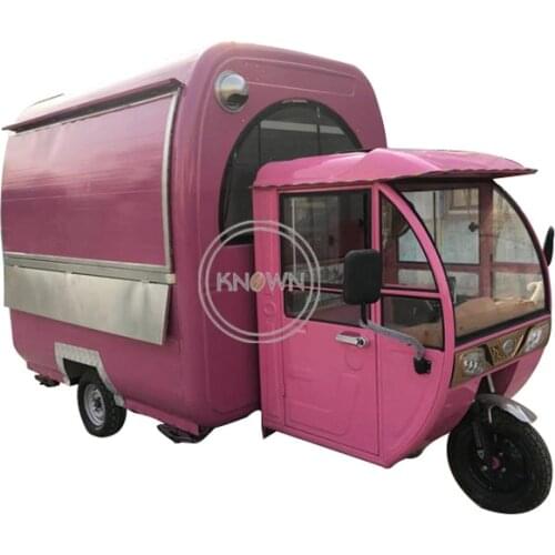 Adult Electric Tricycle Coffee Bar Tuk Tuk Car Food Truck Mobile Food Cart for Sale with Limited Free Fryer