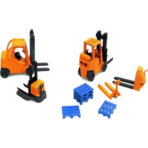 HO 1:87 Forklift Model Train Model Scene Station Rail Side Decoration