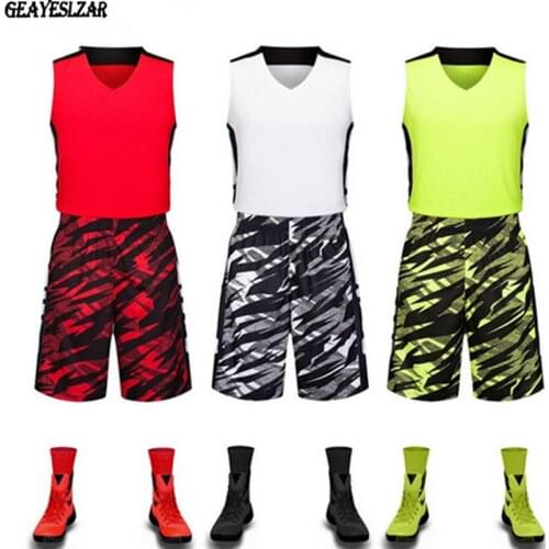 Camouflage basketball clothes basketball clothes jersey diy competition clothing jersey set breathable printing