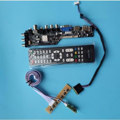 Kit For LTN173KT03 1600x900 Controller Board Driver Panel HDMI Digital Display TV Remote DVB-T Monitor LED USB VGA AV