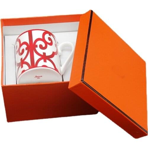 European Style Bone China Coffee mug High Grade Bone China Afternoon Tea Cups Ceramic Mug for Coffee Gift Box Free Shipping