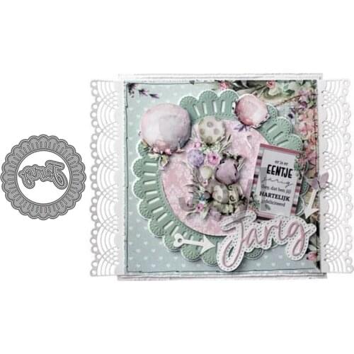 Round Lace Metal Cutting Dies for Scrapbooking Handmade Tools Mold Cut Stencil New DIY Card Make Mould Model Craft Decoration