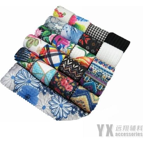 5meters 55mm~60mm width elastic band Fashion printed wave edge pattern decorative waist belt diy garment accessories