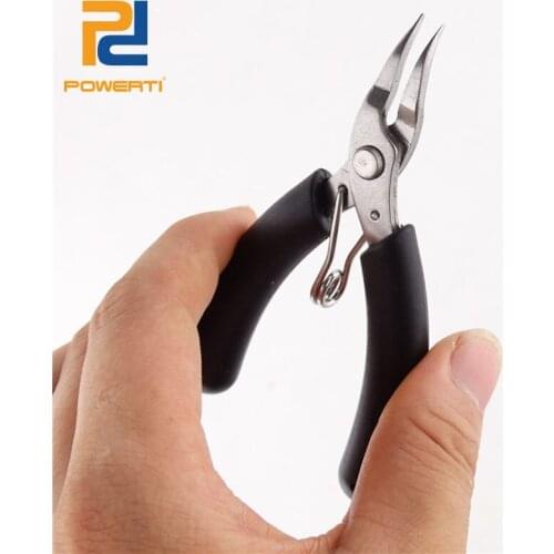 POWERTI Mini Bent Nose Pliers Stringing Tools Stringing Needle Black for Tennis Racket Machine or Badminton Racket