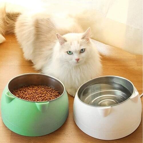 Pet Cat Bowl 15 Degrees Tilted Dog Cat Feeder Pet Food Drinker Fountain Bowls For Cats Dogs Accessories Bowl For Cat 400/800ML