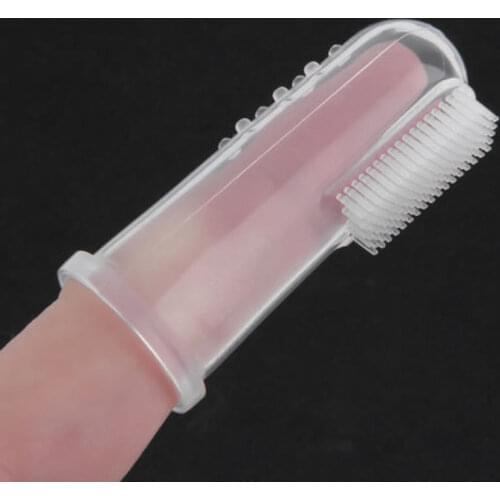 1 Set Soft Baby Finger Toothbrush and Box Silicone Baby Brush Teeth Cleaning Care Hygiene Brush Infant Tooth Brush Newborn