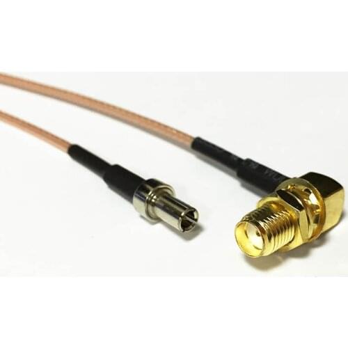 New SMA Female Jack nut Right Angle Switch TS9 Male Plug straight pigtail cable RG178 Wholesale 15CM 6" Adapter
