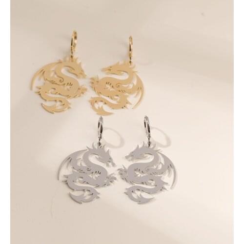 Wholesale Various Female Fashion Personality Loong Drop Dangle Earrings for Women Alloy Metal Party Jewelry Accessory Girl Gift