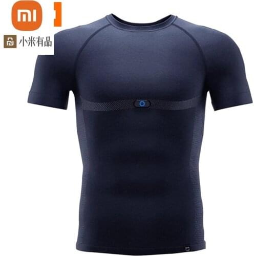 Original Xiaomi Mijia MI new Smart T-Shirt with Heart Rate Monitor Xiaomi Sport ECG Electrocardio T-Shirt Heart Rate Monitor