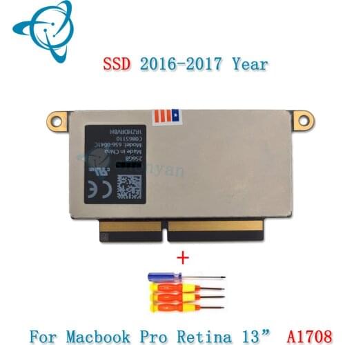 A1708 Laptop SSD 128GB 256GB 512GB 1TB for Macbook Pro Retina 13.3" 2016 2017 Year 1708 Solid State Disk PCI-E EMC 3164 EMC 2978