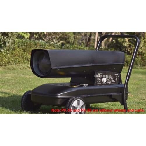 PK-50 Industrial Fuel Air Heater Farm Warm Air Blower Agriculture Kerosene Diesel Air Heater 110V/220V 15KW 19L 1.5L/H 300m3