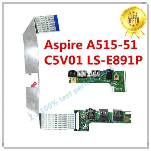 For Acer Aspire A515-51 A515-51G Laptop AUDIO USB IO BOARD C5V01 LS-E891P 100% Tested Fast Ship