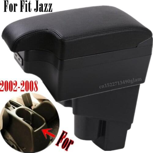 Arm Rest Rotatable For Honda Fit Jazz 2002-2007 Hatchback Center Centre Console Storage Box Armrest 2003 2004 2005 2006 2007