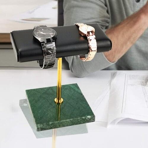 Marble Base Watch Stand Metal Rod Belt Display Props Bracelet Display Stand Lengthen Placement Stand