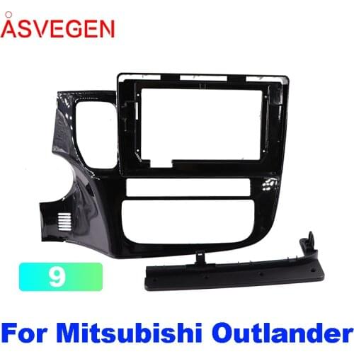 Asvegen Car RadioFrame For Mitsubishi Outlander Car Dvd Frame Install Panel Dash Mount Installation Dashboard