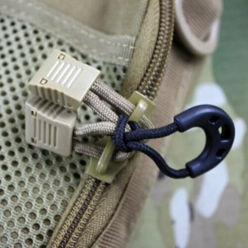 5 Pcs MultiPurpose Zipper Rope Useful Anti-theft Zipper Longer Tail Rope Bags Clip Buckle Outdoor Camping Equipment Travel Kit