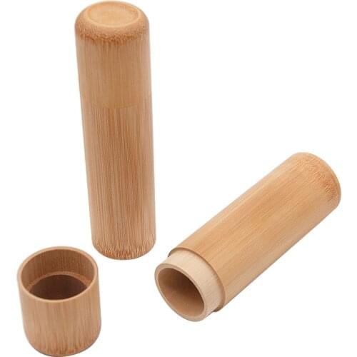 1PC 46 ml Natural Bamboo Airtight Storage Container Stash Jar Smell-Proof Stash Jar For Herb or Tobacco Cigarette Accessories