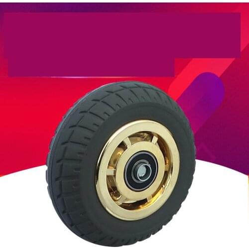 6 Inch Caster Heavy Duty Mute Wheel Phnom Penh Beacon Fire Rubber Single Flat Driver Pushing