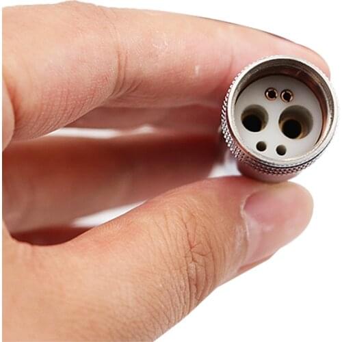 1pc Dental 6 Holes Silicone Fiber Optic Tubing Hose For Dental High Speed Handpiece Tube Pipe With Connector Dentist Accessory