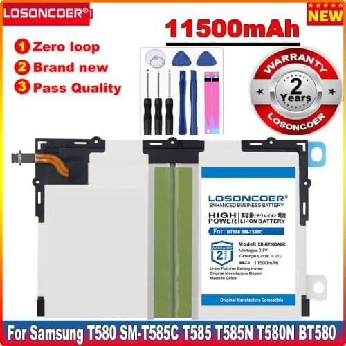 11500mAh EB-BT585ABE EB-BT585ABA Battery For Samsung Galaxy Tablet Tab A 10.1 2016 T580 SM-T585C T585 T585N T580N BT580 + Tools