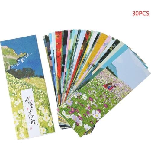 30pcs Beautiful Girl Bookmarks Paper Page Notes Label Message Card Book Marker School Supplies Stationery M5TE