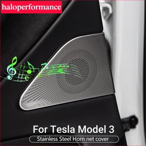 Model3 Tesla Car front column roof horn hood For Tesla Model 3 Accessories speaker cover for tesla model y model three 2017-2020