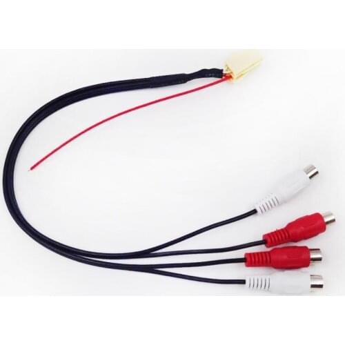 Bestolink CAR RADIO CD CHANGER REAR AUDIO PORT MINI ISO 6PIN 4RCA CABLE