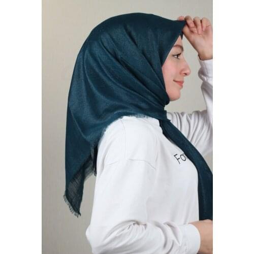 BONJELA SHİNE FLAT SILVERY LINEN SCARF-DESEN-02-RENK-21