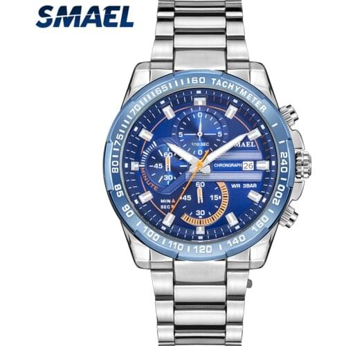Ocean Star Triocular disc with noctilucent SL-9089 Watch Automatic Calendar Luxury Stainless Steel Male Clock Relogio Masculino
