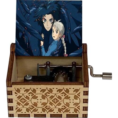 Wooden Music Box Color 3D Printing Carved Music Box Wooden Childrens Toy Christmas Gift Birthday Gift New Year Gift