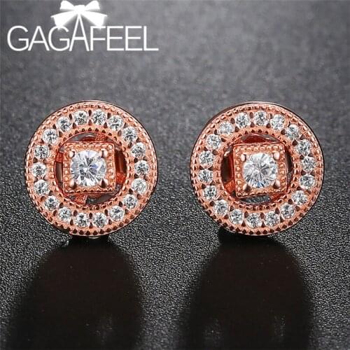 Женские золотые серьги Gagafeel China At AliExpress